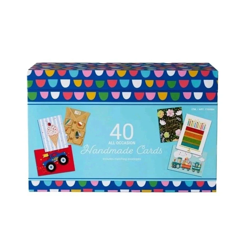 PRO4ALL Hand Crafted All Occasion Greeting Card Collection, 40-count NEW MODEL